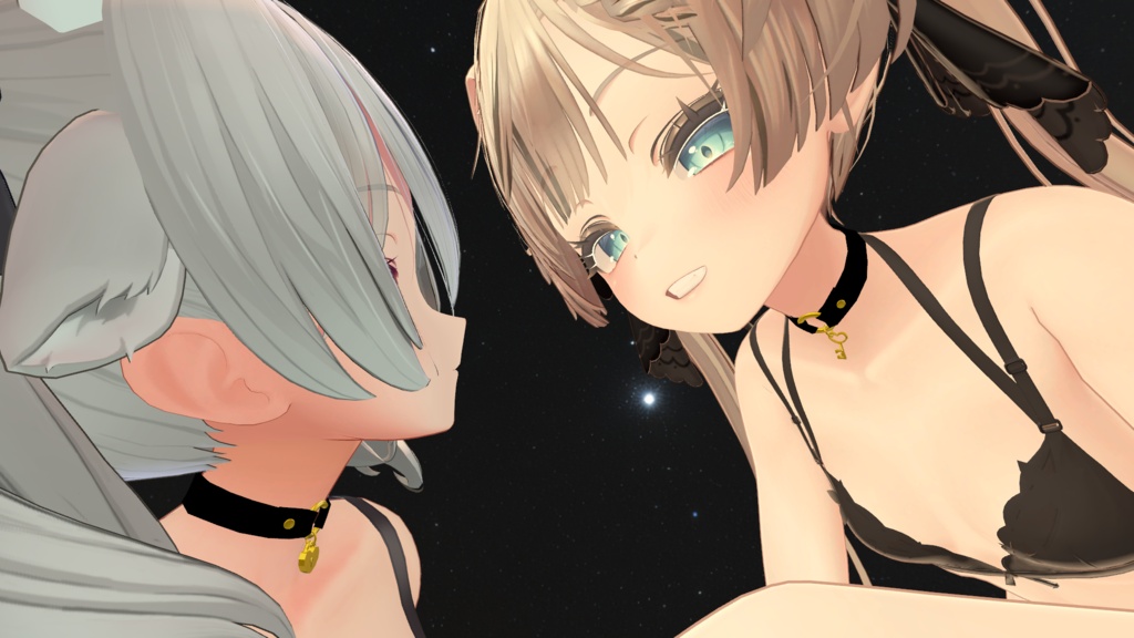 鍵と錠前付チョーカー
