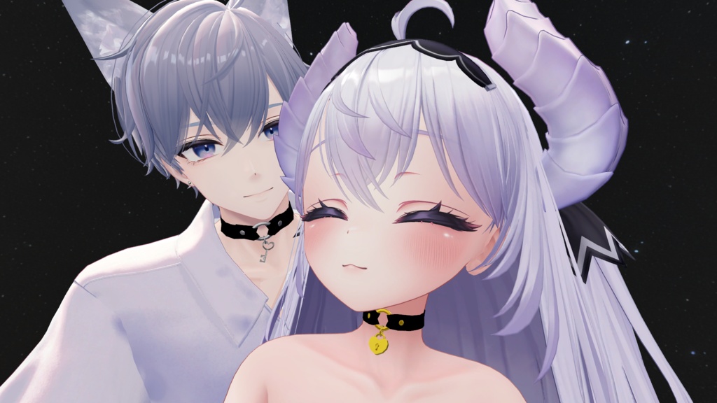 鍵と錠前付チョーカー