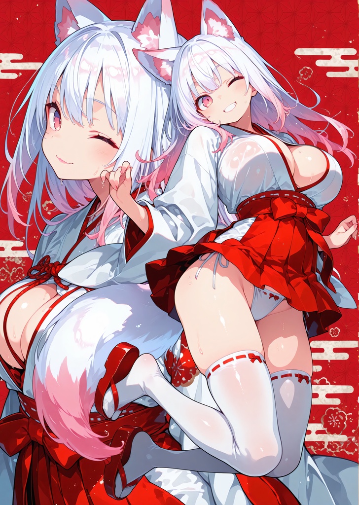 狐巫女 白乃 -shirono- | クリアファイル03