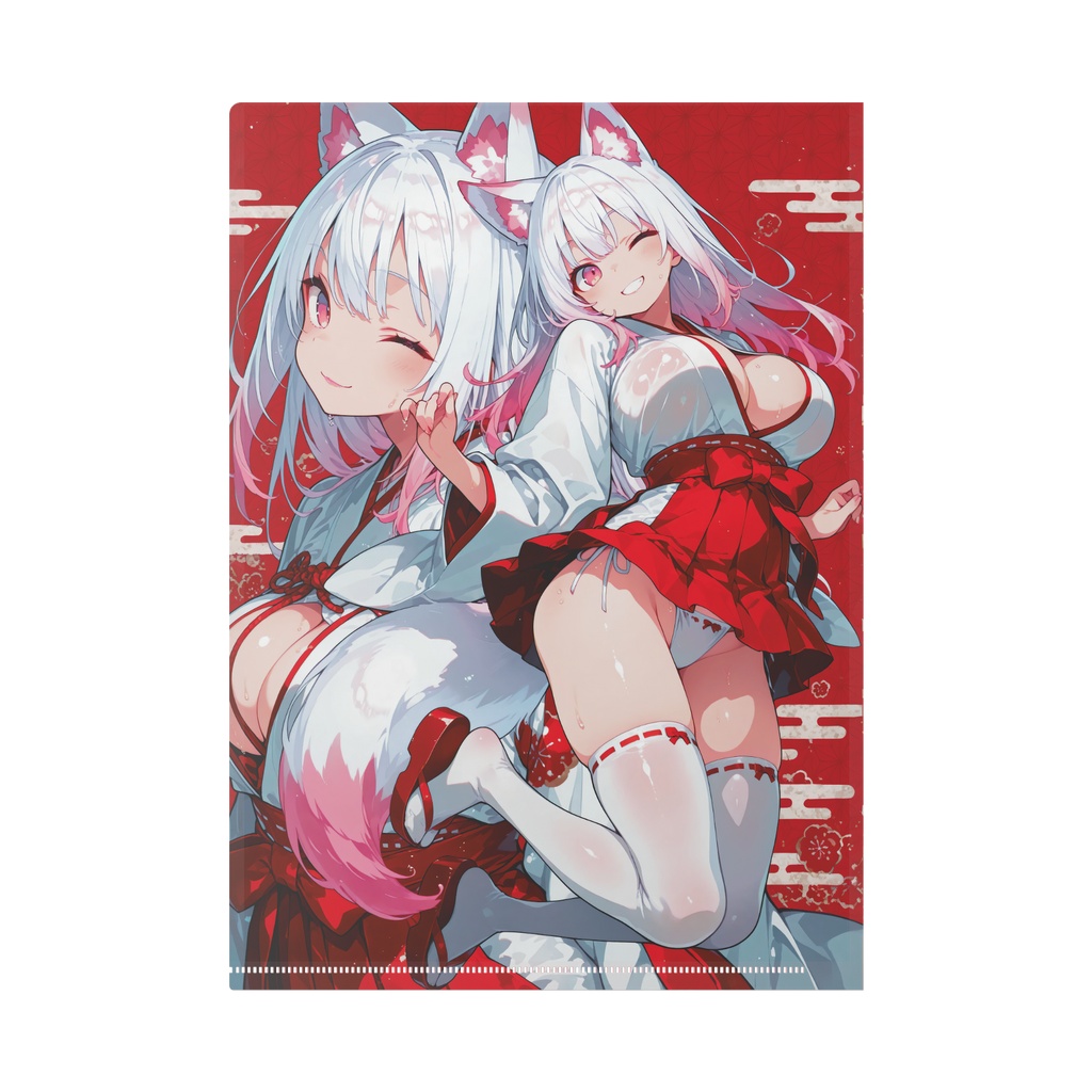 狐巫女 白乃 -shirono- | クリアファイル03