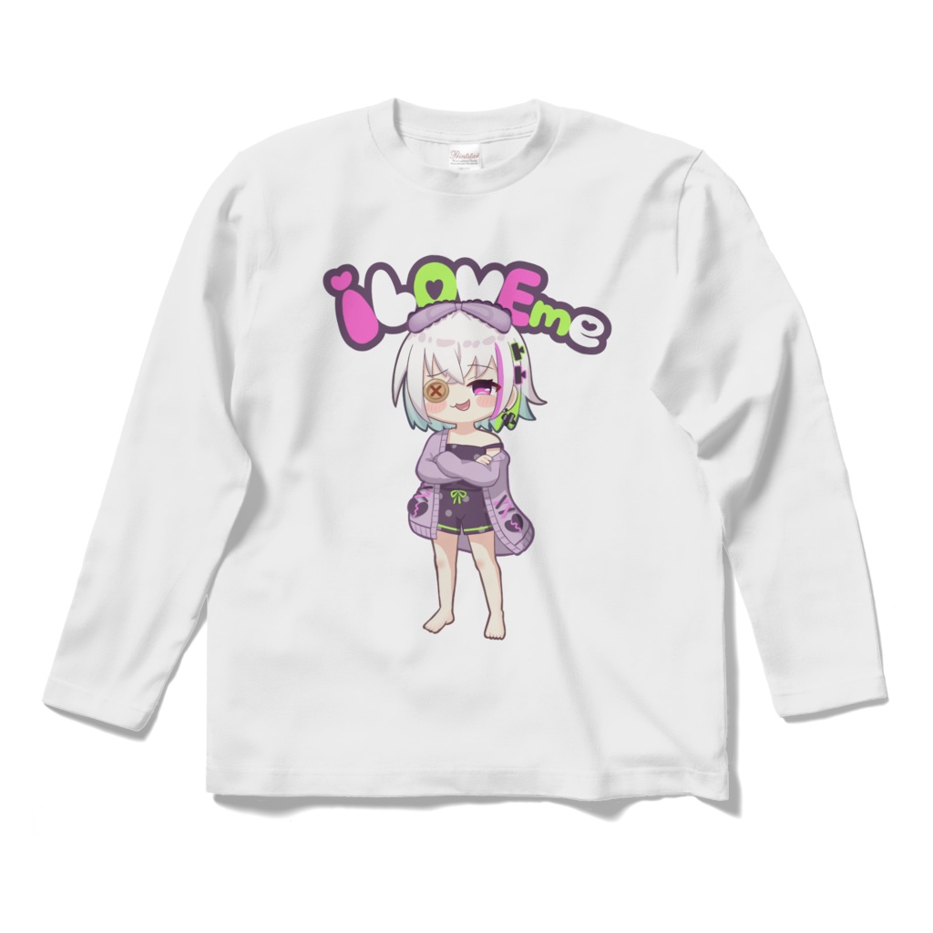 i LOVE me Tシャツ(長袖白)