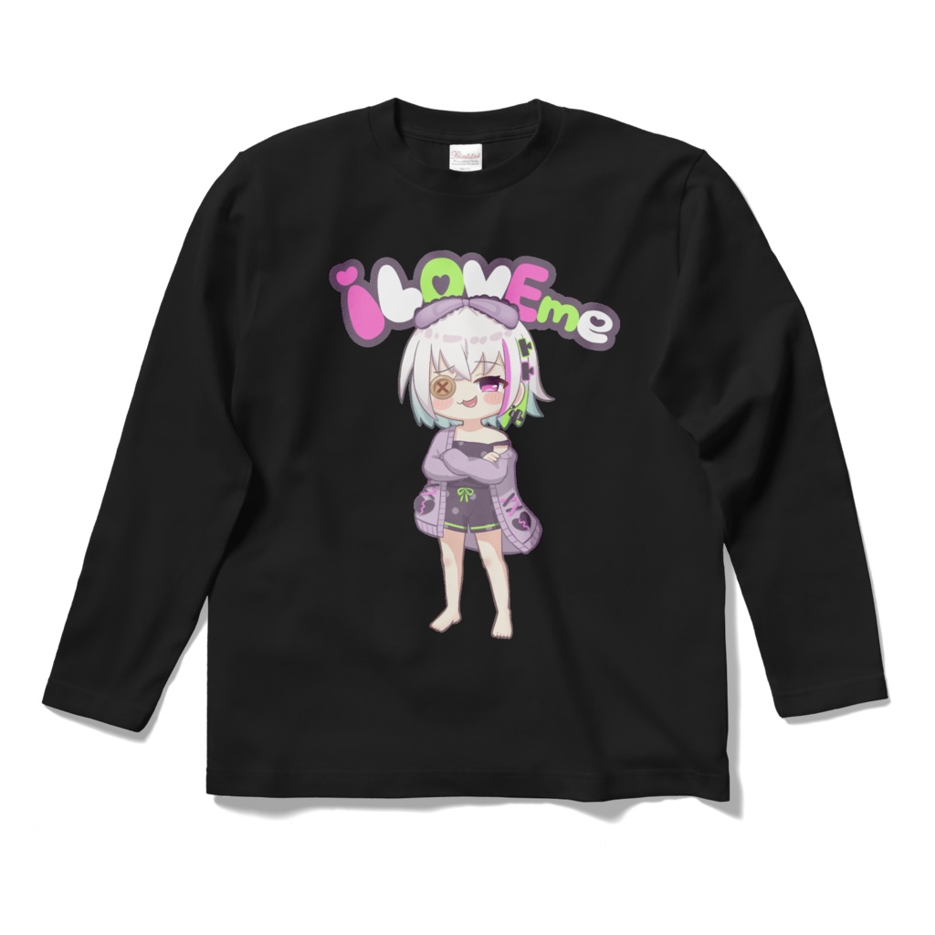 i LOVE me Tシャツ(長袖黒)