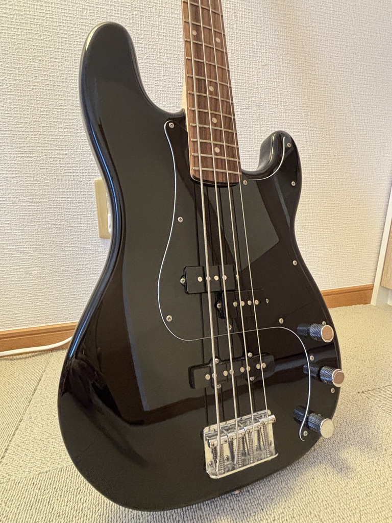SQUIER エレキベース AFFINITY PJ BASS BWB PG BLK らーなスペシャルセット