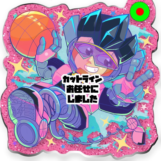トップジョイ チャーム付きアクキー(ラメなし)
