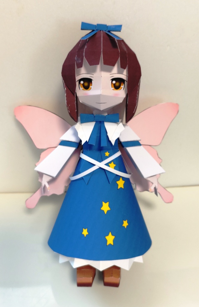 のび式ペーパークラフト　スターサファイア