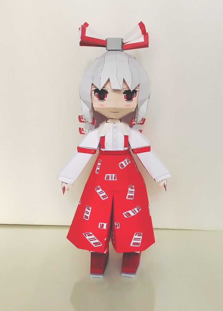 のび式ペーパークラフト　藤原妹紅