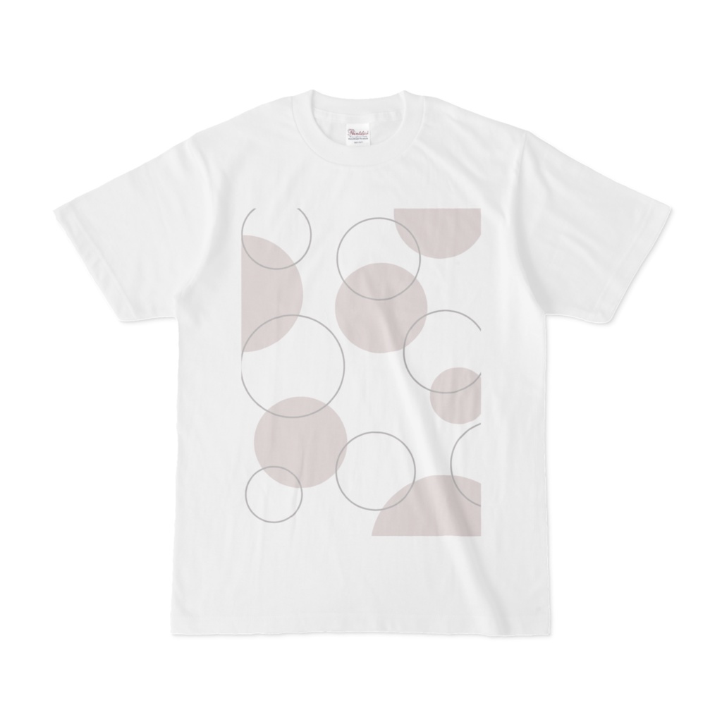 ウラニハTシャツ「背景の水玉(モノクロ)」