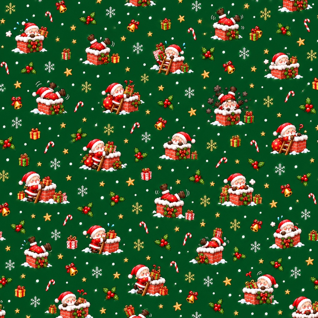 【全13枚】Cute Christmas デジタルペーパー|サンタ・トナカイ・クリスマス柄|3600px JPG|rosado