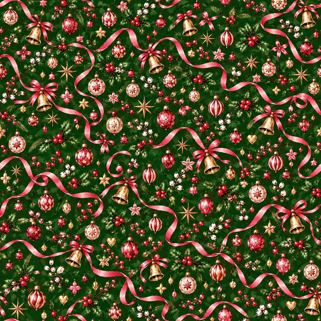 【全13枚】Cute Christmas デジタルペーパー|サンタ・トナカイ・クリスマス柄|3600px JPG|rosado