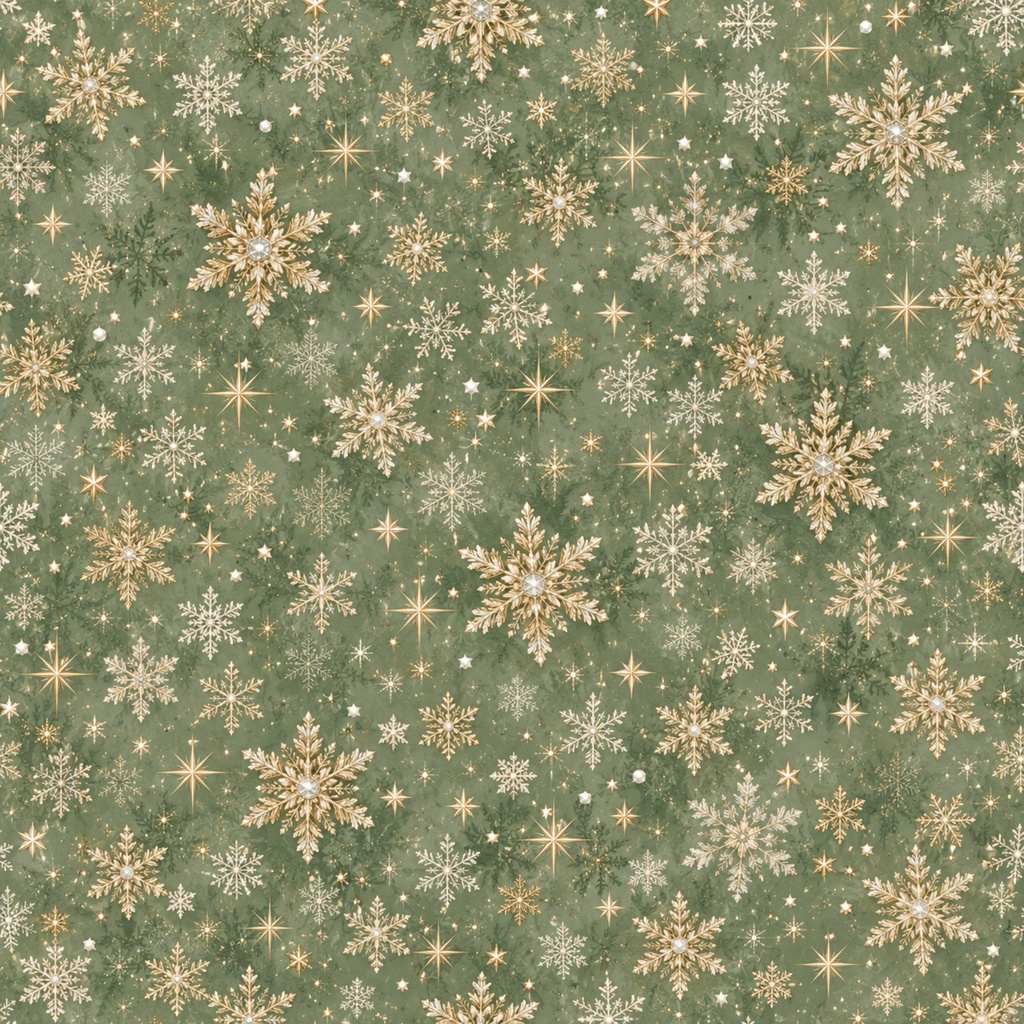 大人のホワイトクリスマス|上品なアンティーク調デジタルペーパー12枚セット