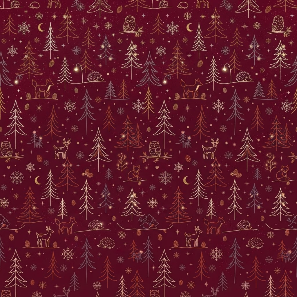 【商用利用可】北欧風クリスマス・デジタルペーパー12色セット(背景素材・パターン素材)