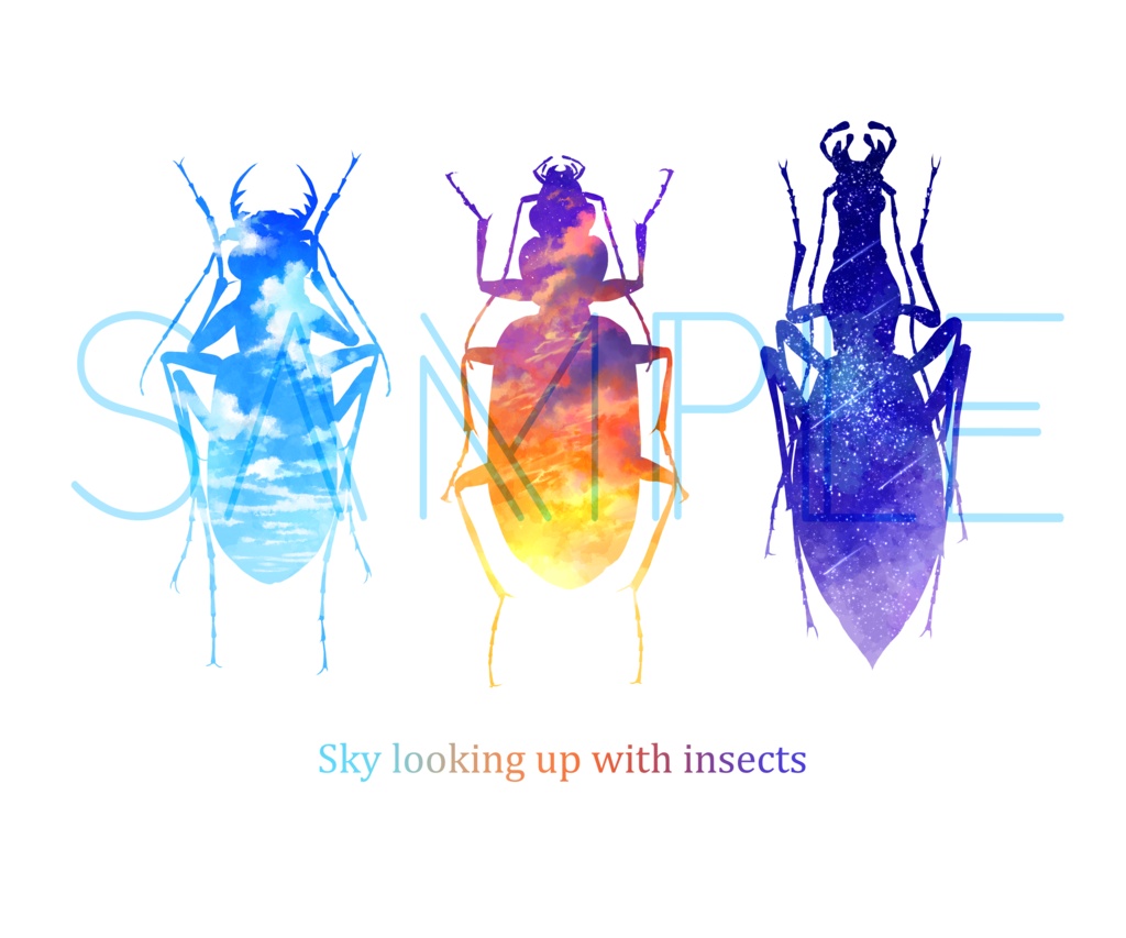 虫と見た空 トートバッグ