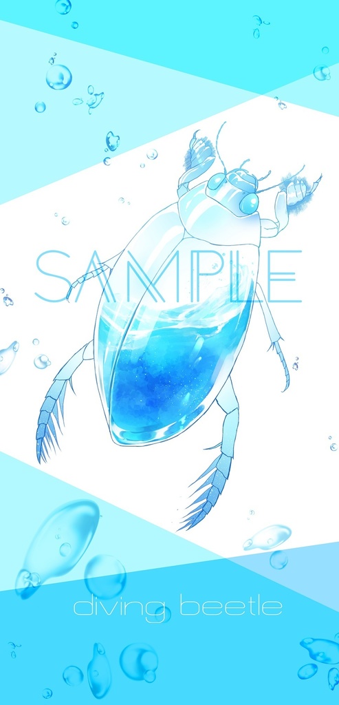 diving beetle スマホケース