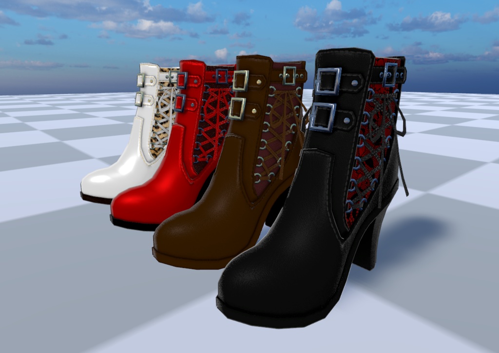 9アバター 対応 Leather boots