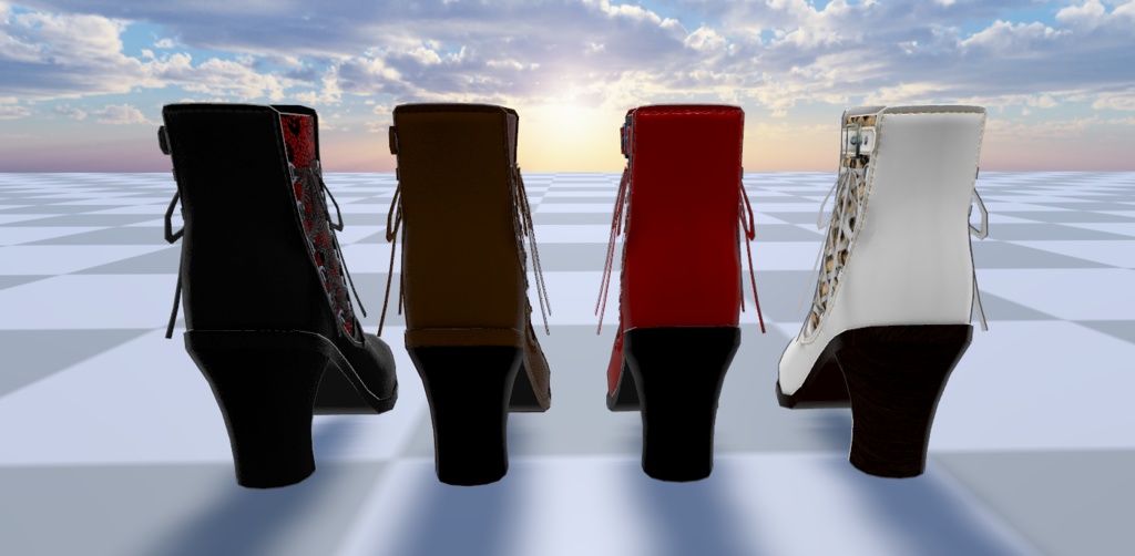 9アバター 対応 Leather boots