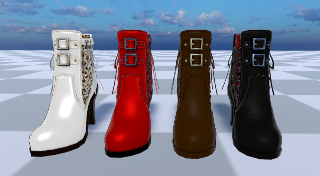 9アバター 対応 Leather boots