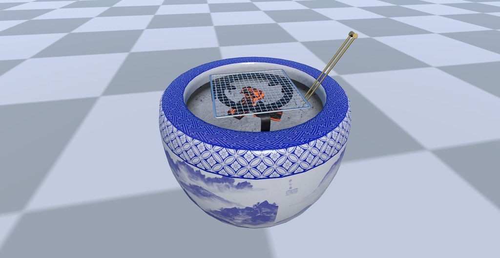 VRChat想定 火鉢