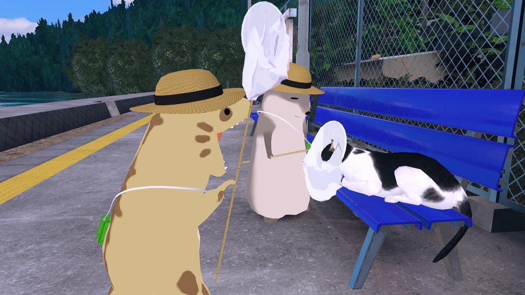 かいじゅう かわうそ 2アバター対応 こんぽた おでかけsummer