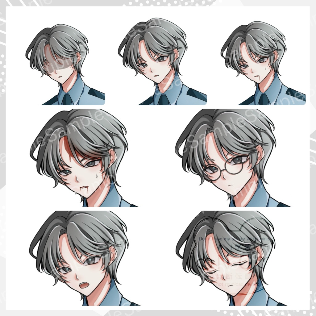 【有料版】立ち絵_警察官_おまわりさん_男性