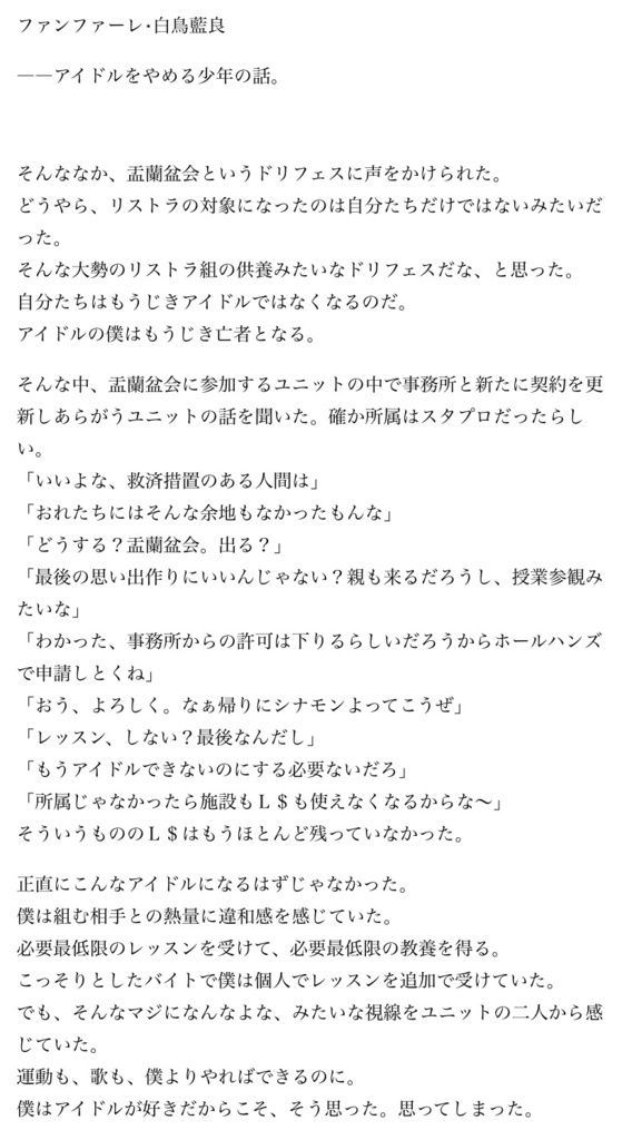 【小説】ファンファーレッ!