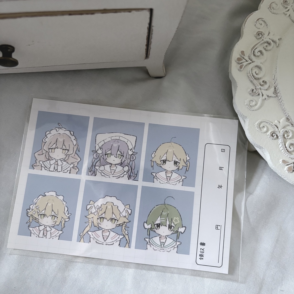 証明写真風ステッカー