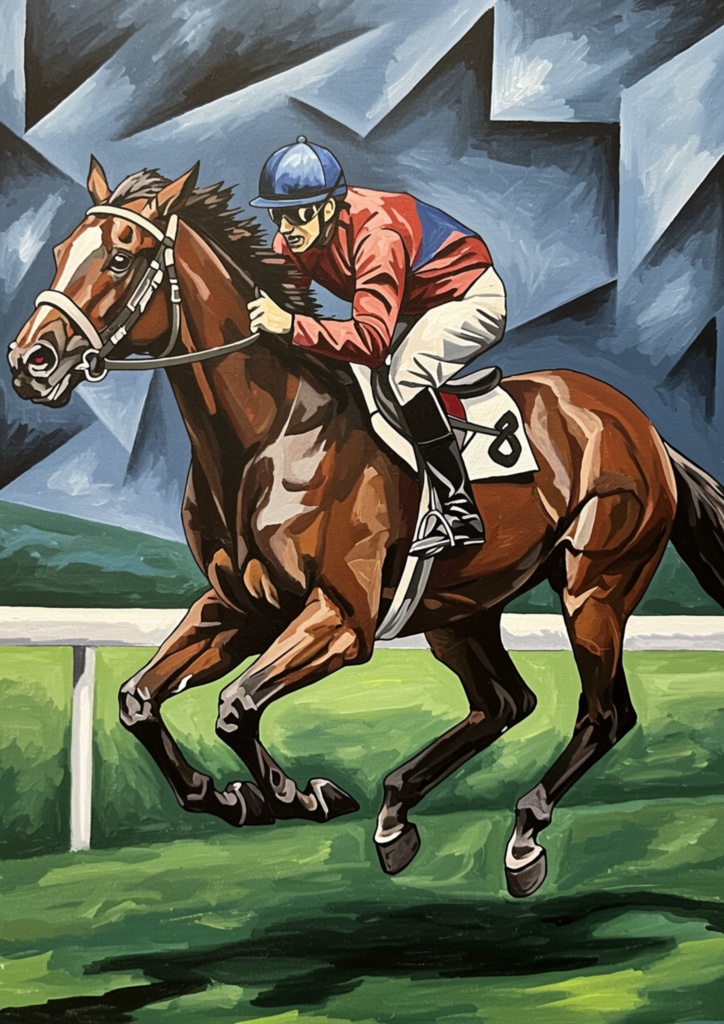 🎨 競走馬 × カンディンスキー風・マレーヴィチ風・ピカソ風 🎭