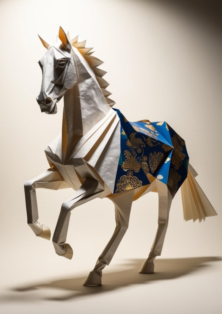 🎨 競走馬 × 折り紙アート 📜(和モダン折り紙シリーズ)