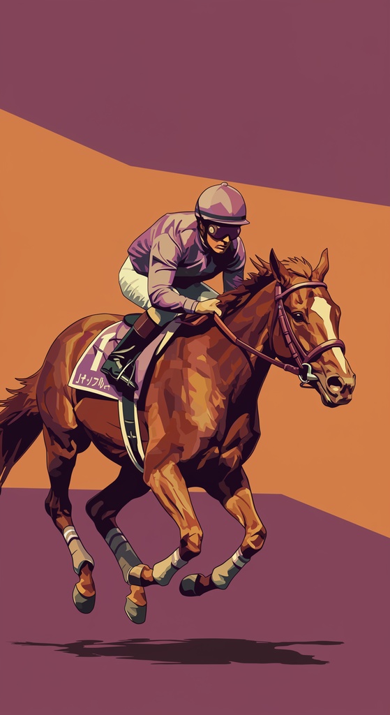 🎨 競走馬 × アンディ・ウォーホル風 🌈(ポップアートシリーズ)