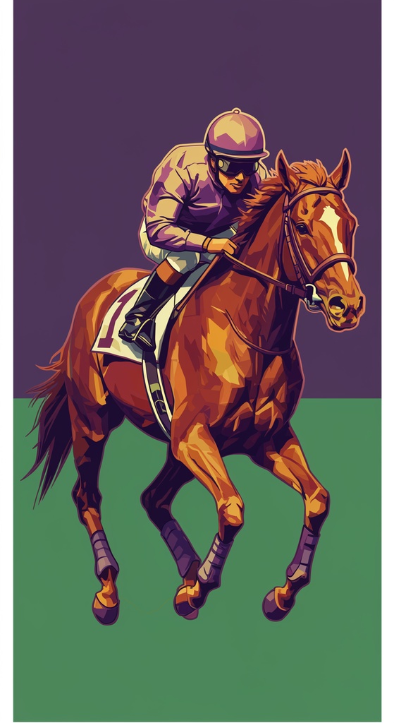 🎨 競走馬 × アンディ・ウォーホル風 🌈（ポップアートシリーズ）