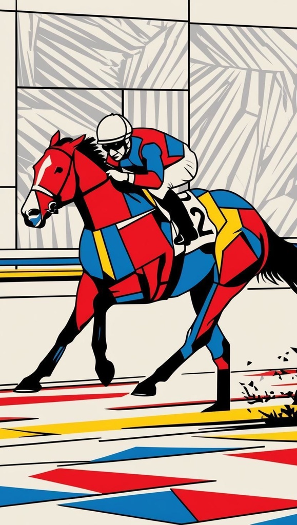 🎨 競走馬 × ピカソ風キュビズムアート 🐎(MODERN GALLOPシリーズ)