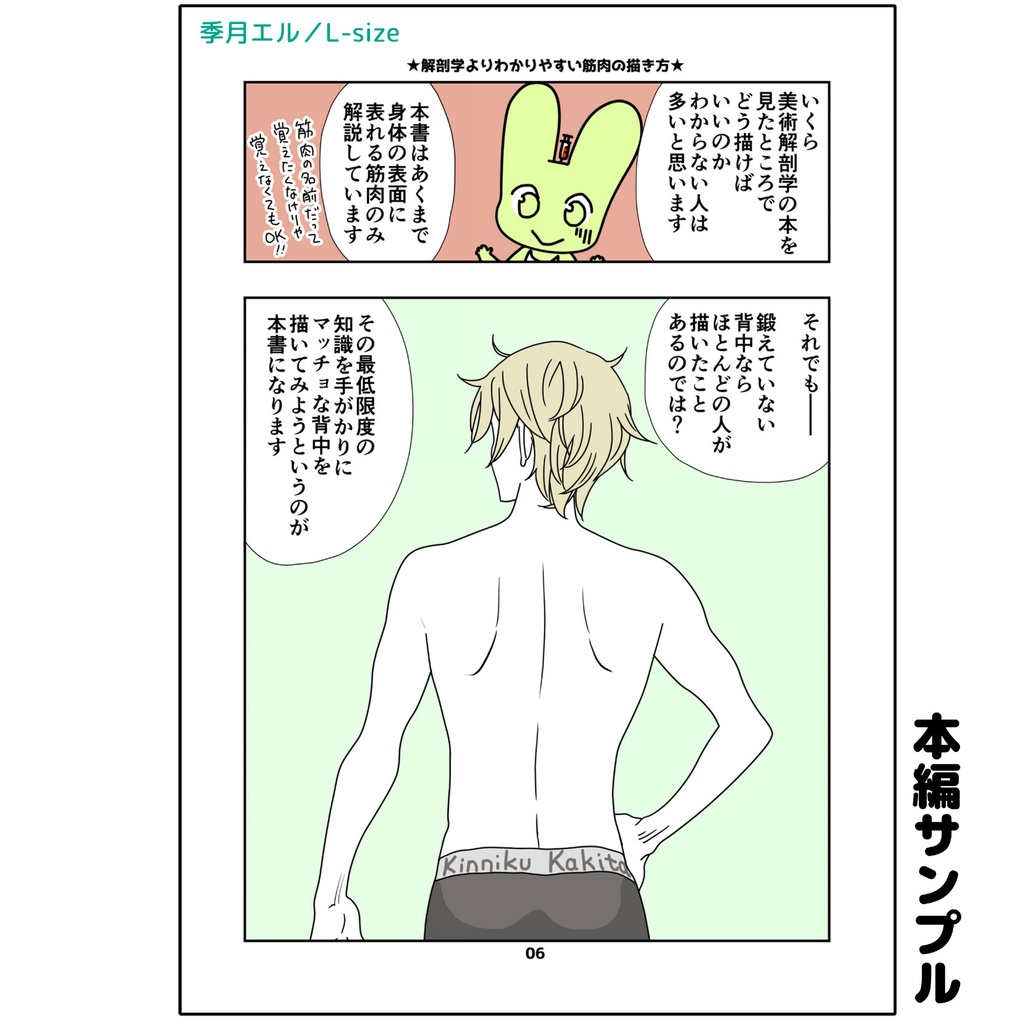 解剖学よりわかりやすい筋肉の描き方 背中編