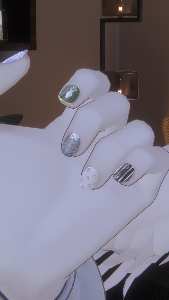 【Marycia用ネイル】-BLUE-