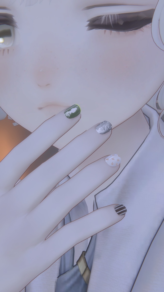 【Marycia用ネイル】-BLUE-