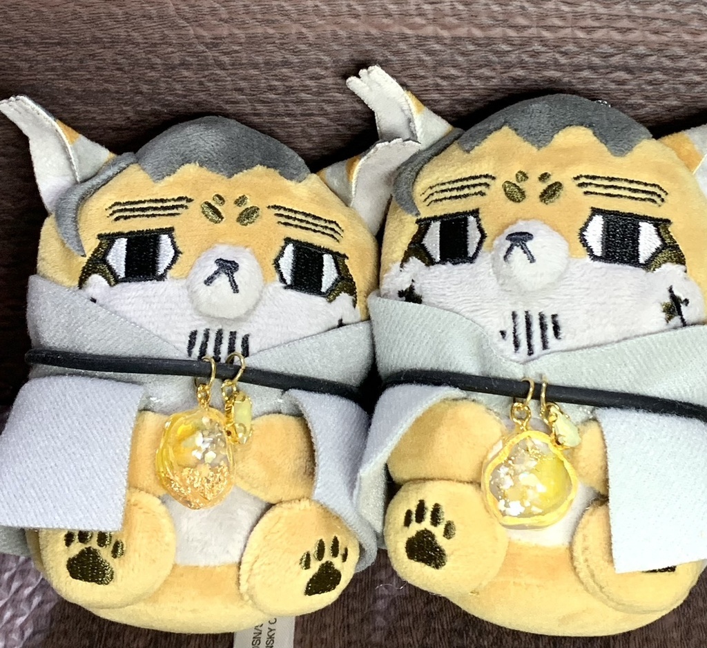 イエロー：ぬい用ネックレス（金箔・金糸）