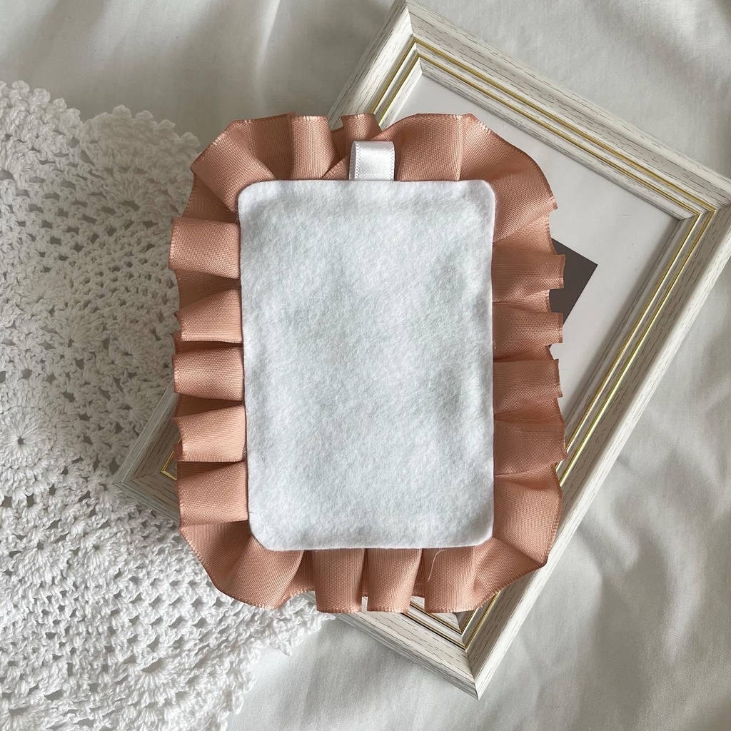 硬質ケース デコ * くすみピンク×ホワイト