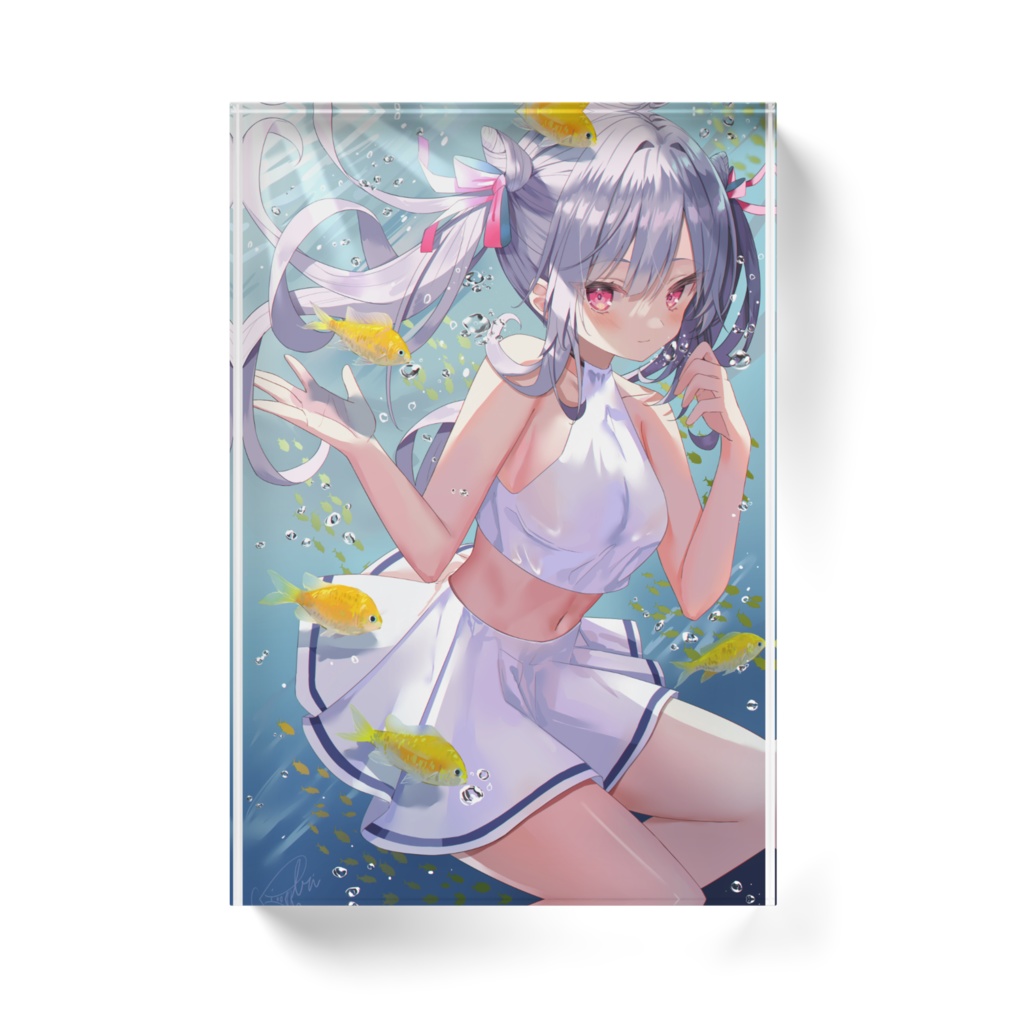 アクリルブロック illust by しのび