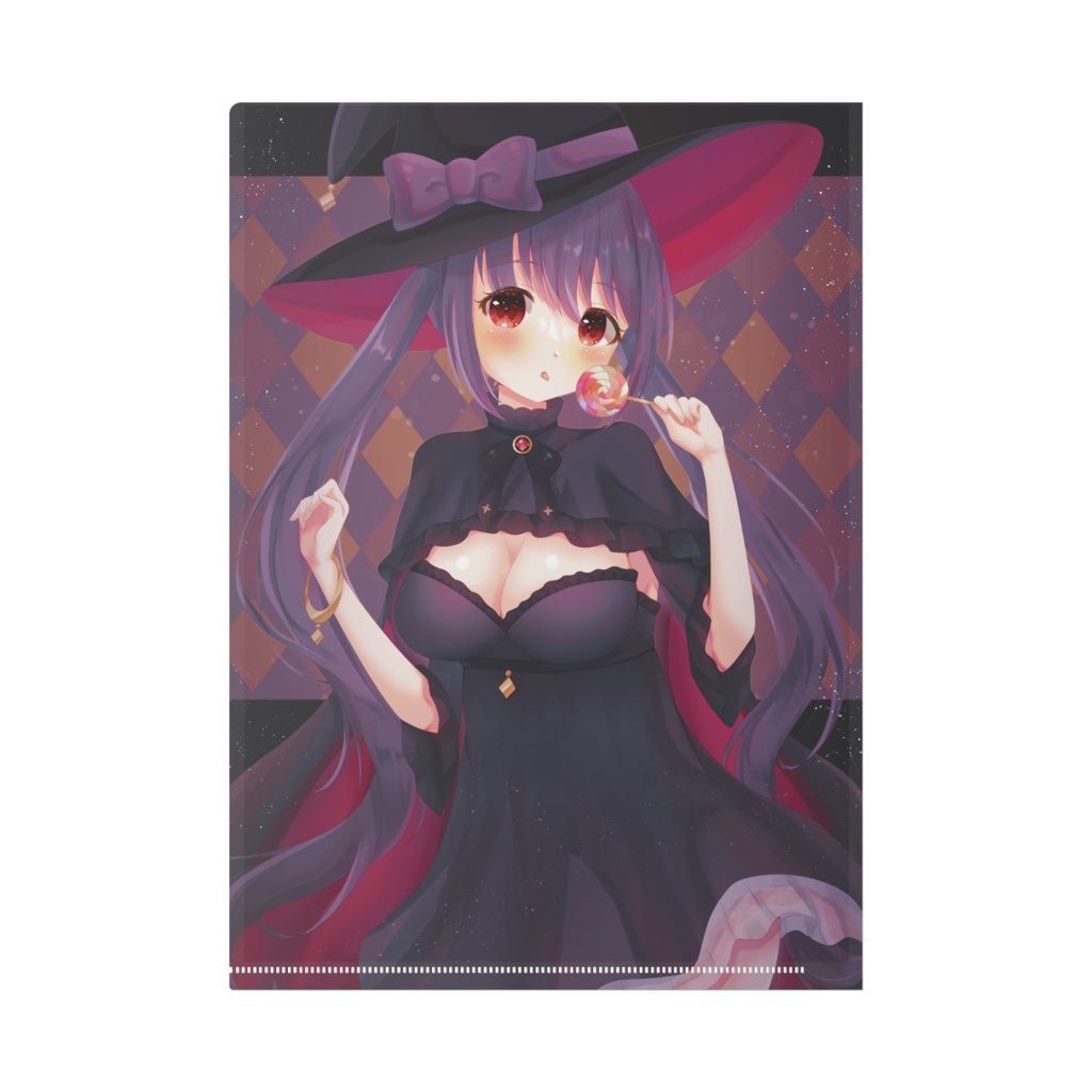 夏服&魔女シャルクリアファイル(原寸イラスト付き)