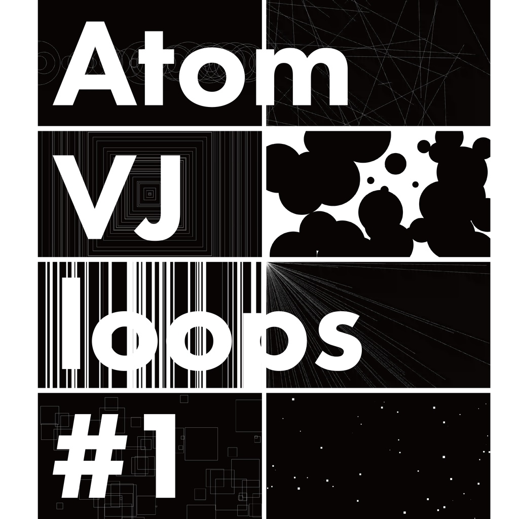 Atom VJ loops #1【VJ素材】