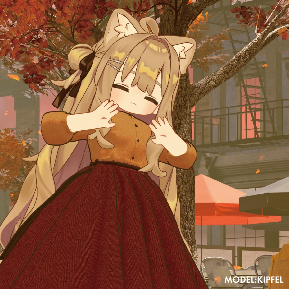 Autumn Dress【真冬・シアン / まめふれんず対応】