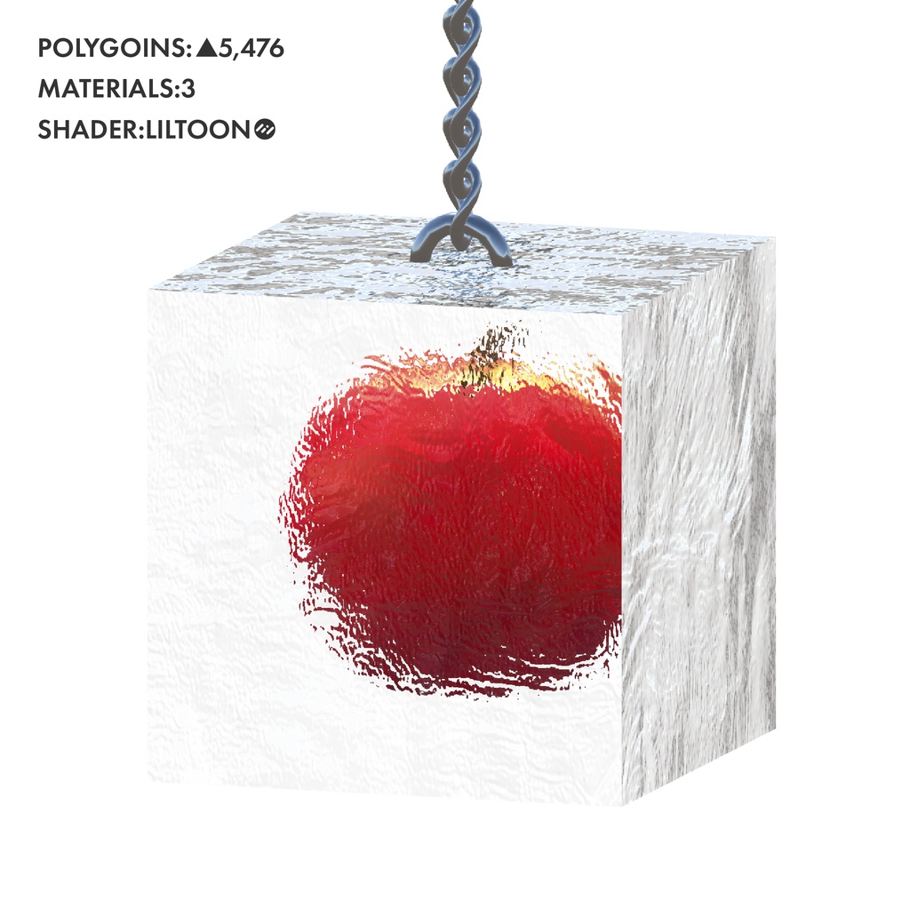 【無料 / Free】Apple Earring【アバター用アクセサリー】