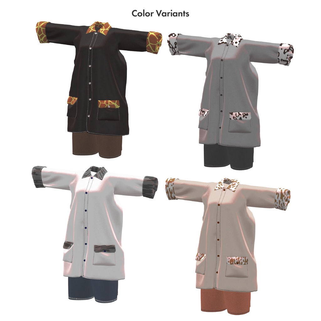 【🎉発売セール】Animal Workshirt【複数アバター対応】