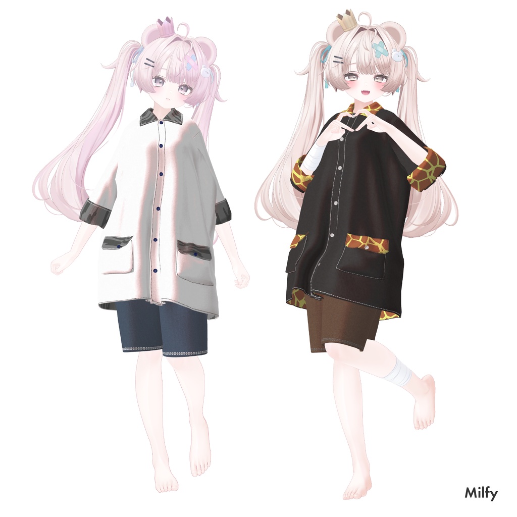 【🎉発売セール】Animal Workshirt【複数アバター対応】