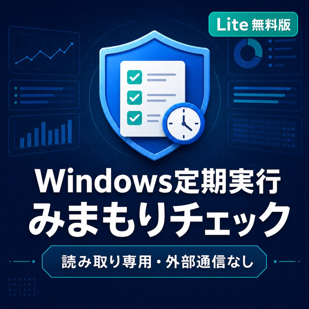 Windows定期実行みまもりチェック Lite — 無料の基本診断