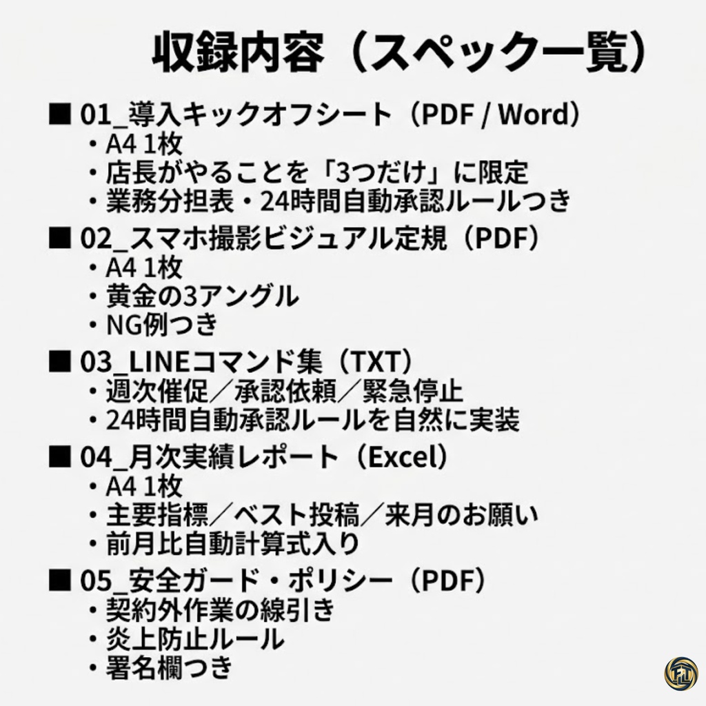 店舗SNS運用 スタート&サポートキット|クライアント・オンボーディングOS(OS02)
