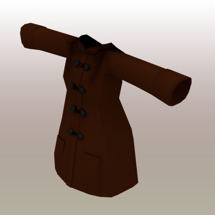 【3Dモデル】ダッフルコート△2094
