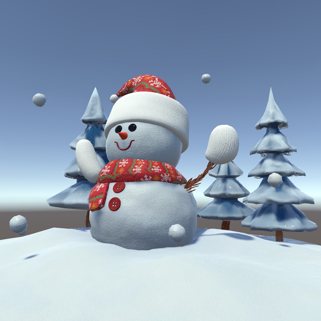 かわいい雪だるま スノーマン!