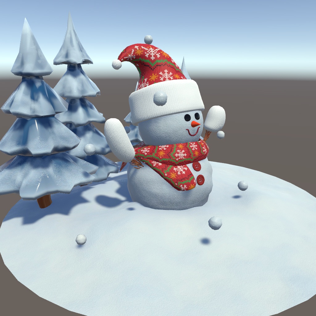 かわいい雪だるま スノーマン!