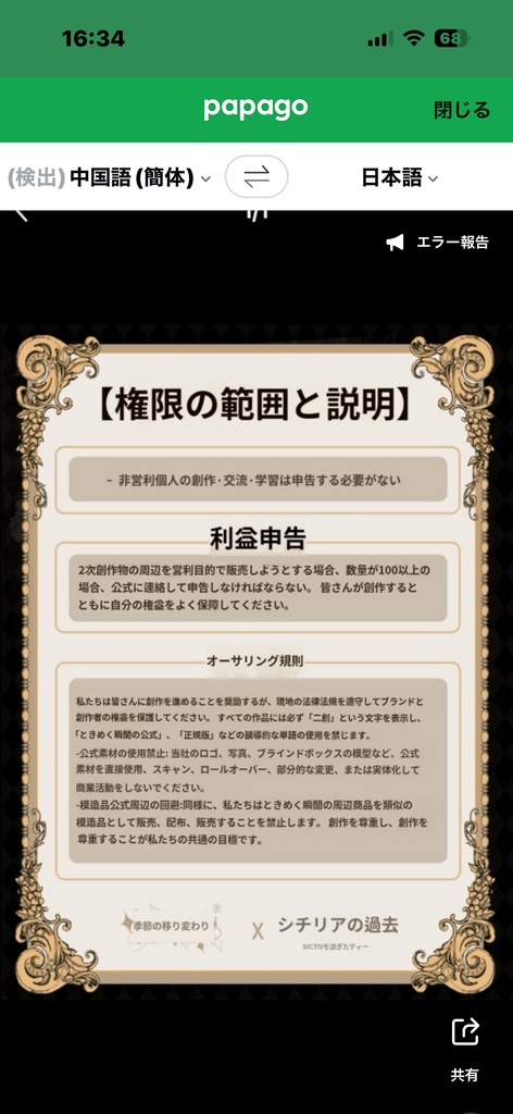 二次創作シチリアアクスタ