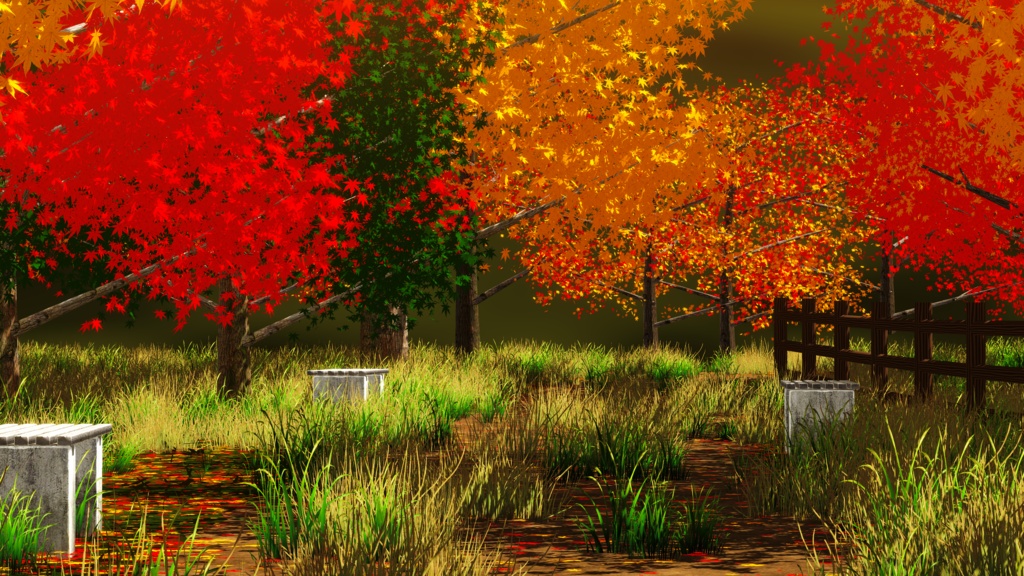[warudo Pro / Standard] 가을산책로(Autumn walking path) - Warudo Environment