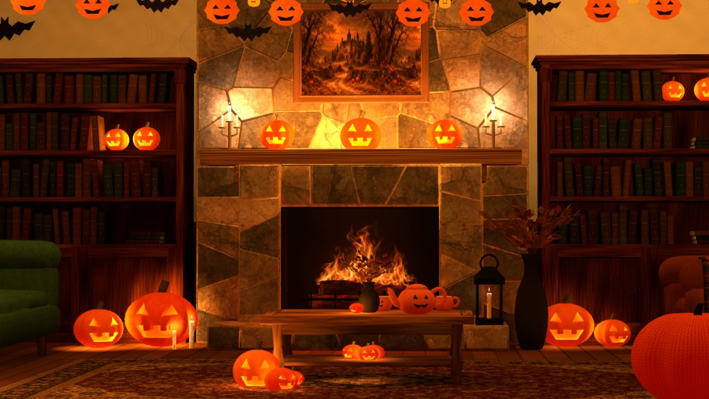 [warudo Pro / Standard] 호박할로윈 (Pumpkin Halloween) - Warudo Environment